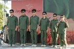اجتماع پر شور دختران نوجوان در گلزار شهدای قزوین‎‎