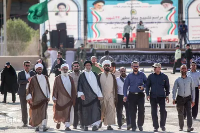 مراسم استقبال از پیکرهای 44 شهید تازه تفحص شده دوران دفاع مقدس در مرز بین المللی شلمچه برگزار شد