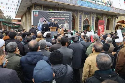 اجتماع مردم ساری در سوگ رهبر شهید خود، امام خامنه‌ای (ره)