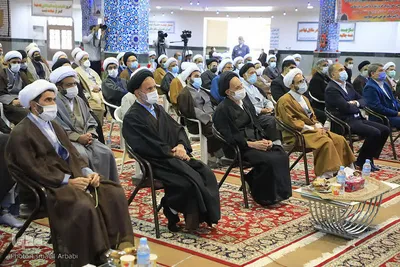 گردهمایی علما و روحانیون با حضور حجت‌الاسلام علی اکبری در بیرجند