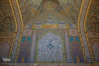 افراشته فیروزه‌ای؛ مسجد مشیر شیراز‎‎