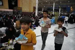 سفره‌های افطاری در جوار آستان علوی