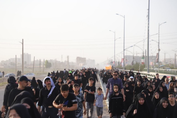 پایش مستمر ایمنی مسیر پیاده‌روی دلدادگان اربعین حسینی در قم