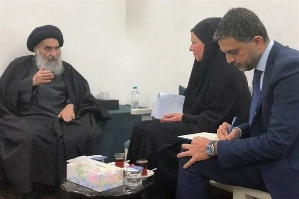 ابراز خرسندی نماینده سازمان ملل از بهبود آیت‌الله سیستانی
 