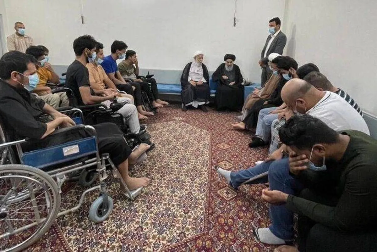 غازیوں کے گروپ کا آیت الله سیستانی سے ملاقات