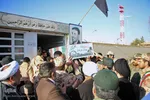 استقبال از چهار شهید گمنام دوران دفاع مقدس در یزد