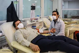 حضور گروه همخوانی محمد رسول الله(ص) در سازمان انتقال خون