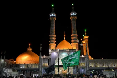 مراسم عزاداری سیدالشهدا در حرم حضرت معصومه(س)