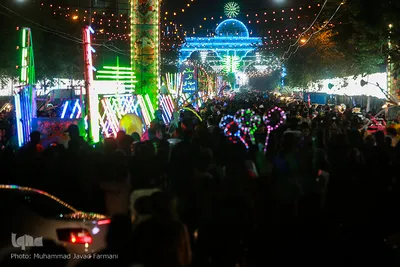 آذین‎بندی و جشن شب نیمه شعبان
