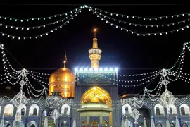 حرم مطهر رضوی در شب عید غدیر