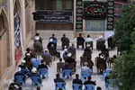 دسته عزاداری طلاب و روحانيون شیرازی در سومين روز شهادت امام حسین(ع)