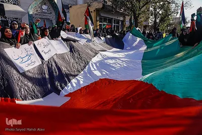 اجتماع دانشجویان قمی در حمایت از مردم غزه
