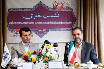  سیدعلی سرابی، قائم مقام شورای عالی قرآن و محمدتقی میرزاجانی معاون اجرایی شورای عالی قرآن