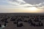 عزاداری عصر عاشورا در صحرا - سمنان