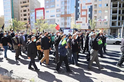 پیاده روی جا ماندگان اربعین در تبریز