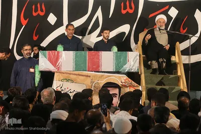 وداع با پیکر طلبه شهید مدافع امنیت مهدی زاهدلویی