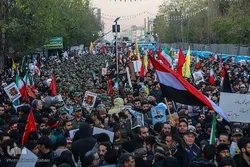 تشييع القادة الشهداء في طهران
