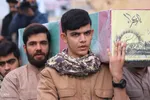 تشییع پیکر مطهر دو شهید گمنام در ملایر