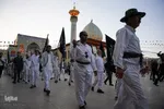 تشرف کاروان پیاده زیارتی حضرت شاهچراغ(ع) شهرستان فیروزآباد به حرم مطهر