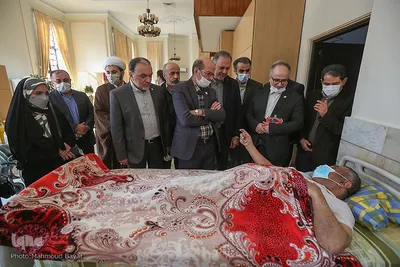 دیدار جمعی از مدیران و اعضای جهاددانشگاهی با جانبازان مرکز توانبخشی جانبازان ثارالله(ع)
