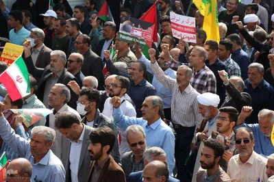 راهیپمایی همبستگی با مبارزان فلسطین در اراک