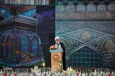 سخنرانی رییس‌جمهور منتخب در حرم مطهر رضوی