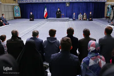 دیدار رهبر معظم انقلاب با خانواده شهدای حادثه‌ تروریستی شاهچراغ(ع) شیراز
