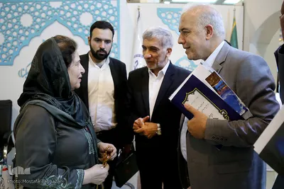 حضور رفعت مسعود، سفیر پاکستان در غرفه ایکنا