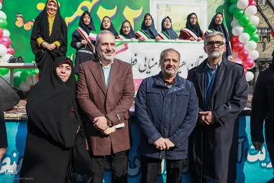 حضور علیرضا کاظمی؛ وزیر آموزش و پرورش در مراسم یوم‌الله ۲۲ بهمن