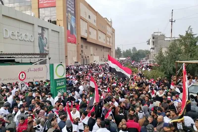 خروش میلیونی عراقی ها برای خروج تروریست های آمریکایی‌