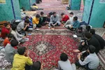 اعتکاف دانش آموزی در مسجد جامع یزد‎