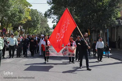 مراسم پیاده روی جاماندگان اربعین حسینی در اهر