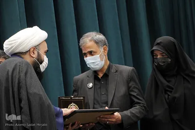 مراسم بزرگداشت شهید امیر حسین قربانی از شهدای یزدی سانحه سقوط هواپیمای اوکراینی‎‎