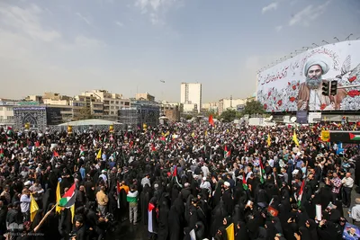 مراسم تشییع پیکر شهید «اسماعیل هنیه» در تهران
