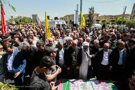 تشییع پیکر شهید مدافع حرم محمد جنتی