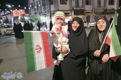 مردم انقلابی بابلسر در چهل و هفتمین اجتماع شبانه مردمی