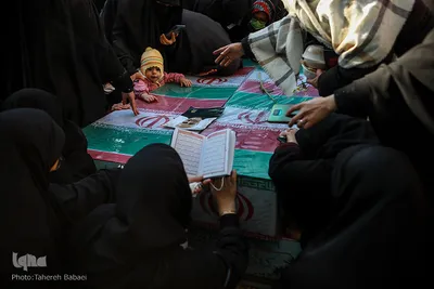 تشییع پیکر ۱۵۰ شهید گمنام در معراج الشهدا تهران