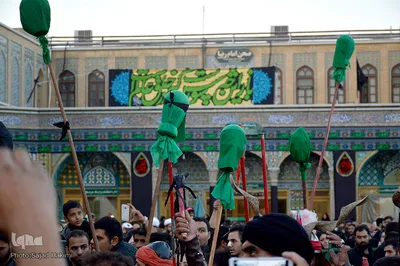 حرکت نمادین کاروان اسرای کربلا تا شام در قم
