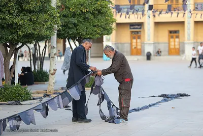 سیاه‌پوشی حرم مطهر حضرت شاهچراغ(ع)