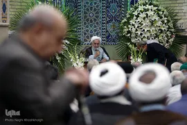 مراسم ترحیم همسر مرجع عالیقدر حضرت آیت الله غروی علیاری