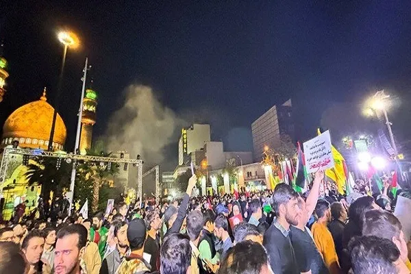عاشقان مبارزه با رژیم صهیونیستی ندای دفاع از مظلوم سر دادند