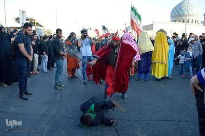 حرکت نمادین کاروان اسرای کربلا تا شام در قم