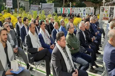 اولین سالگرد خاکسپاری شهید خوشنام و 9 شهید استانداری مازندران