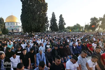 اقامه نماز عید سعید فطر در مسجدالاقصی