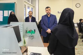 بازدید علی رمضانی مدیرعامل موسسه خانه کتاب از ایکنا