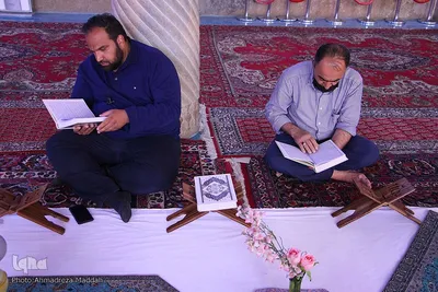 مراسم جزءخوانی و تفسیرآیات قرآنی در مسجد نصیرالملک‎‎