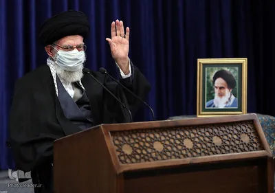 ارتباط تصویری رهبر انقلاب با جمعی از مردم آذربایجان شرقی
