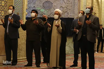 مراسم لاله گردانی شام شهادت حضرت احمد بن موسی الکاظم (ع)