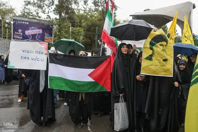 تجمع ضدصهیونیستی دانشجویان دانشگاه تهران
