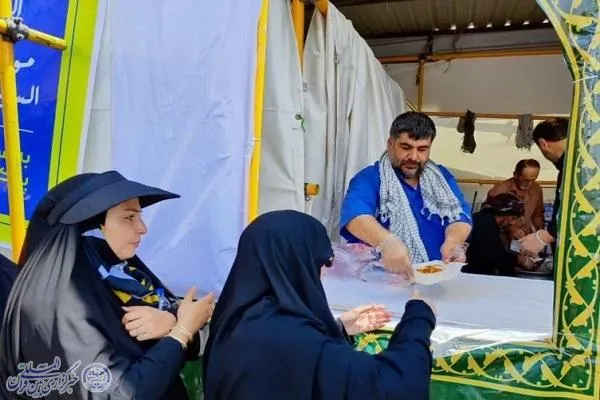 فعالیت موکب حضرت علی اصغر و امام‌زادگان(ع) استان مازندران در سامرا